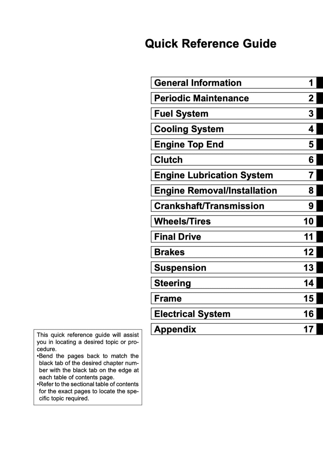 Kawasaki 2005 KLE500 KLE500-B1 Motorcycle Service Manual 401 Pages