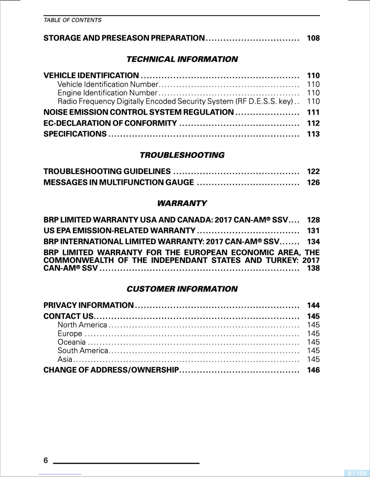 Can-Am 2017 Maverick X3 Series Operator Owner's Manual 155 Pages