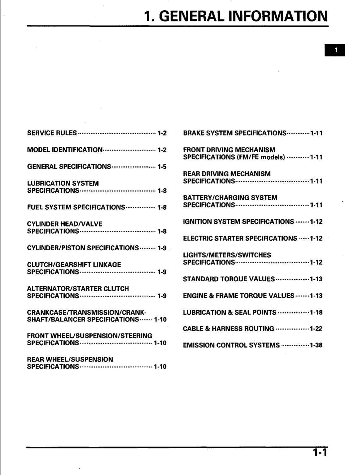 Honda 2005-06 TRX500FE FM TM Fourtrax Foreman Service Manual 448 Pages