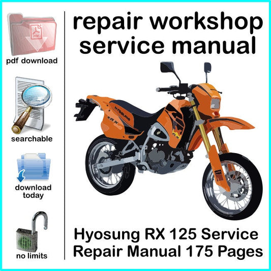 Hyosung RX 125 Service Repair Manual 175 Pages