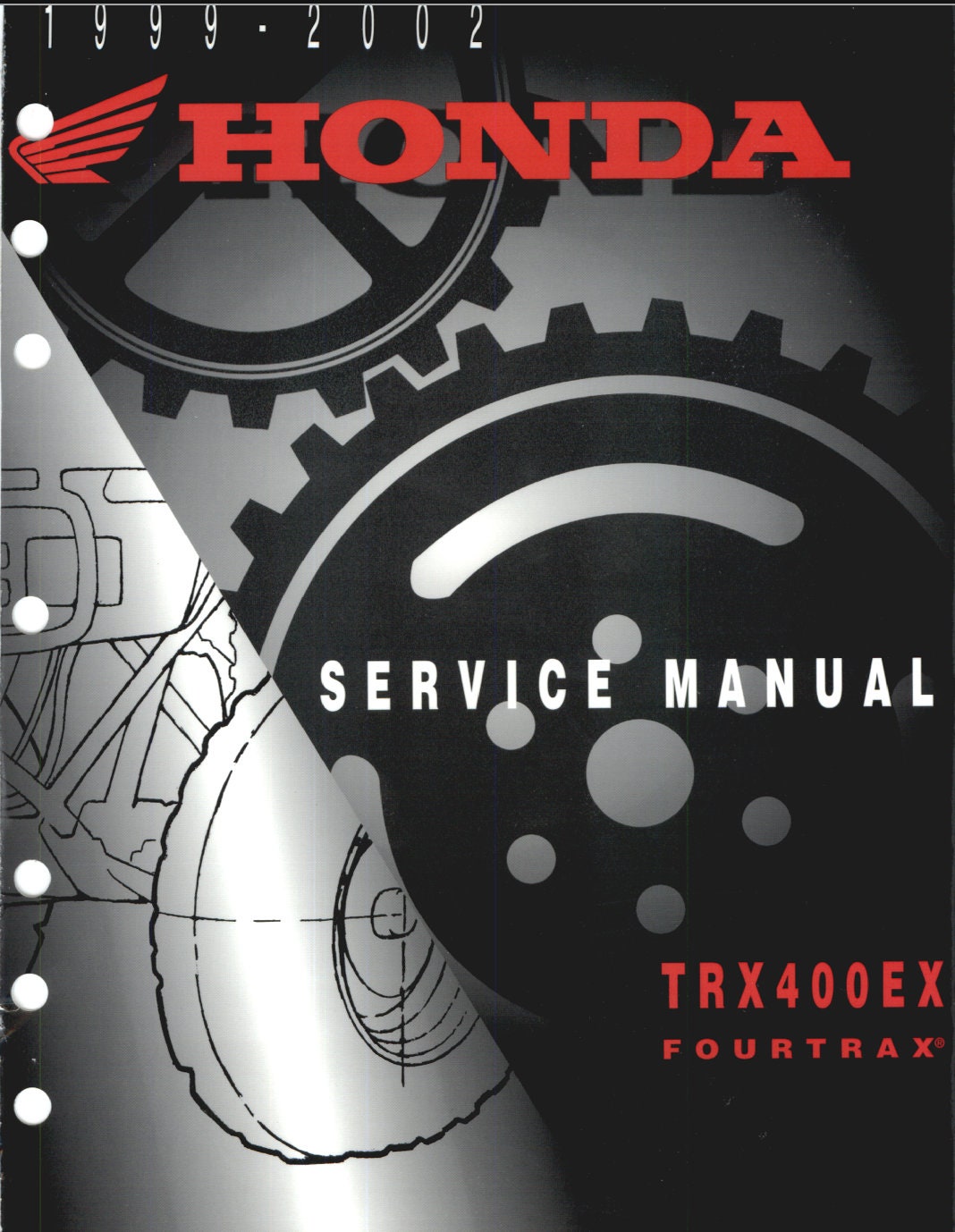 Honda TRX400EX 1999-2002 Service Manual Fourtrax 263 Pages