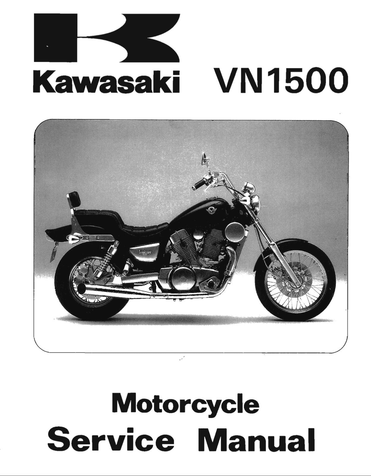 Kawasaki VN1500 1987-1999 Service Repair Manual 99924-1078-08 270 Pages