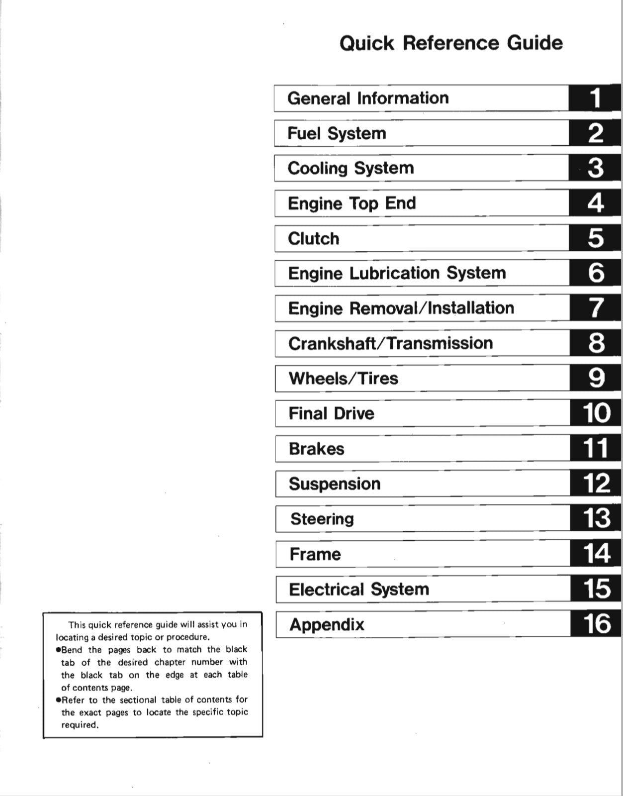 Kawasaki VN1500 1987-1999 Service Repair Manual 99924-1078-08 270 Pages