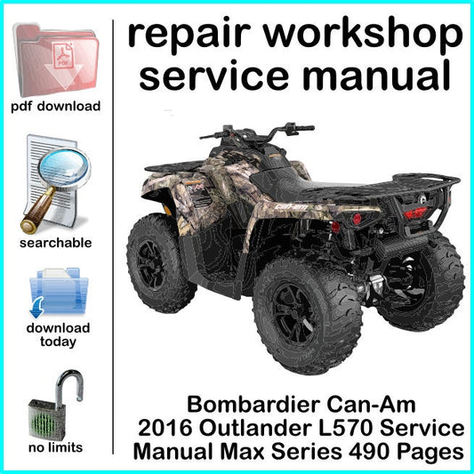 Can-Am 2016 Outlander L570 Service Manual Max Series