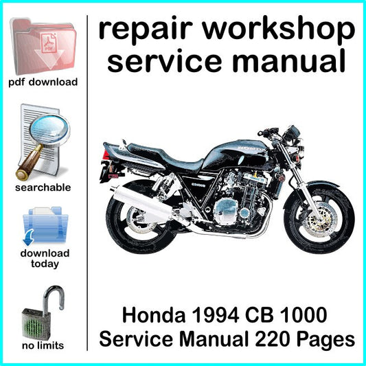 Honda 1994 CB 1000 Service Manual 220 Pages