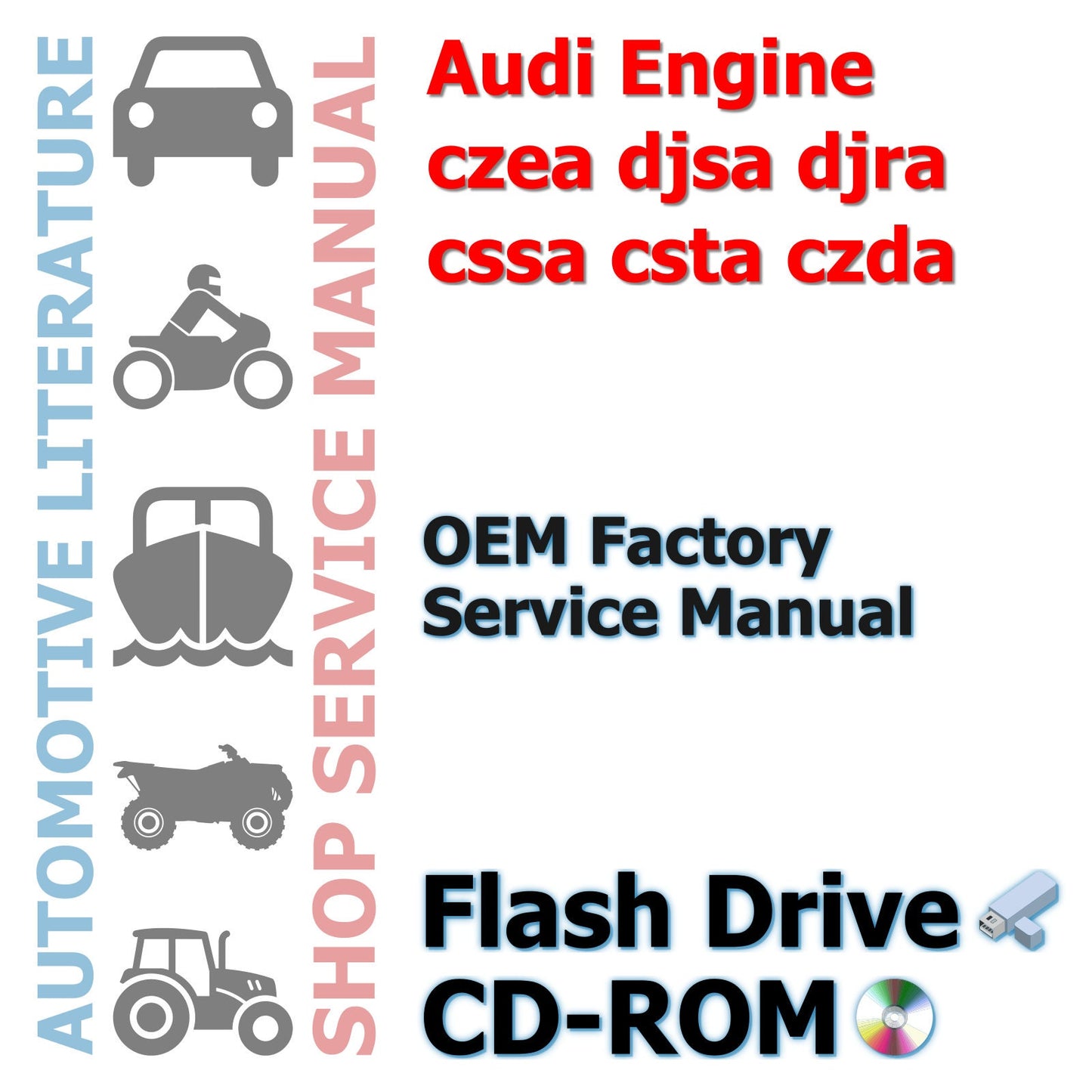 Audi Engine czea djsa djra cssa csta czda Repair Shop Service Manual 360 Pages