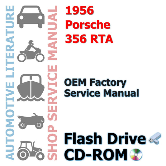 1956 Porsche 356 RTA Service Manual 356 Pages