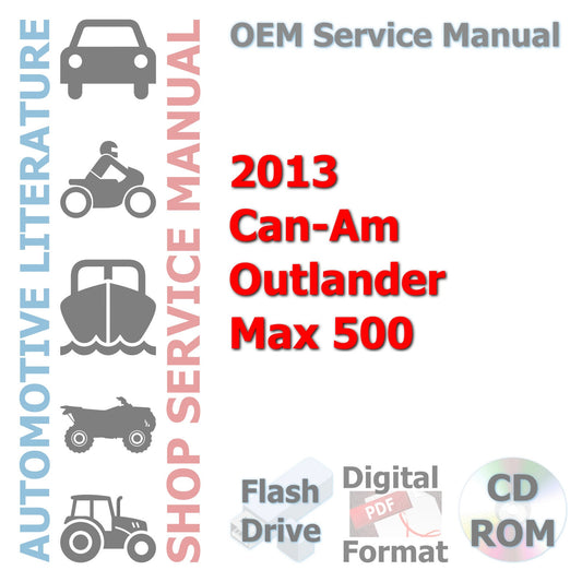 2013 Can-Am Outlander Max 500 Complete Service Manual