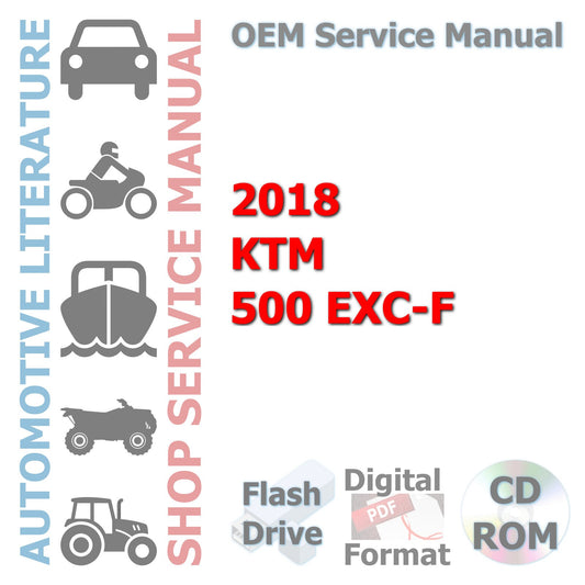 2018 KTM 500 EXC-F Complete Service Manual