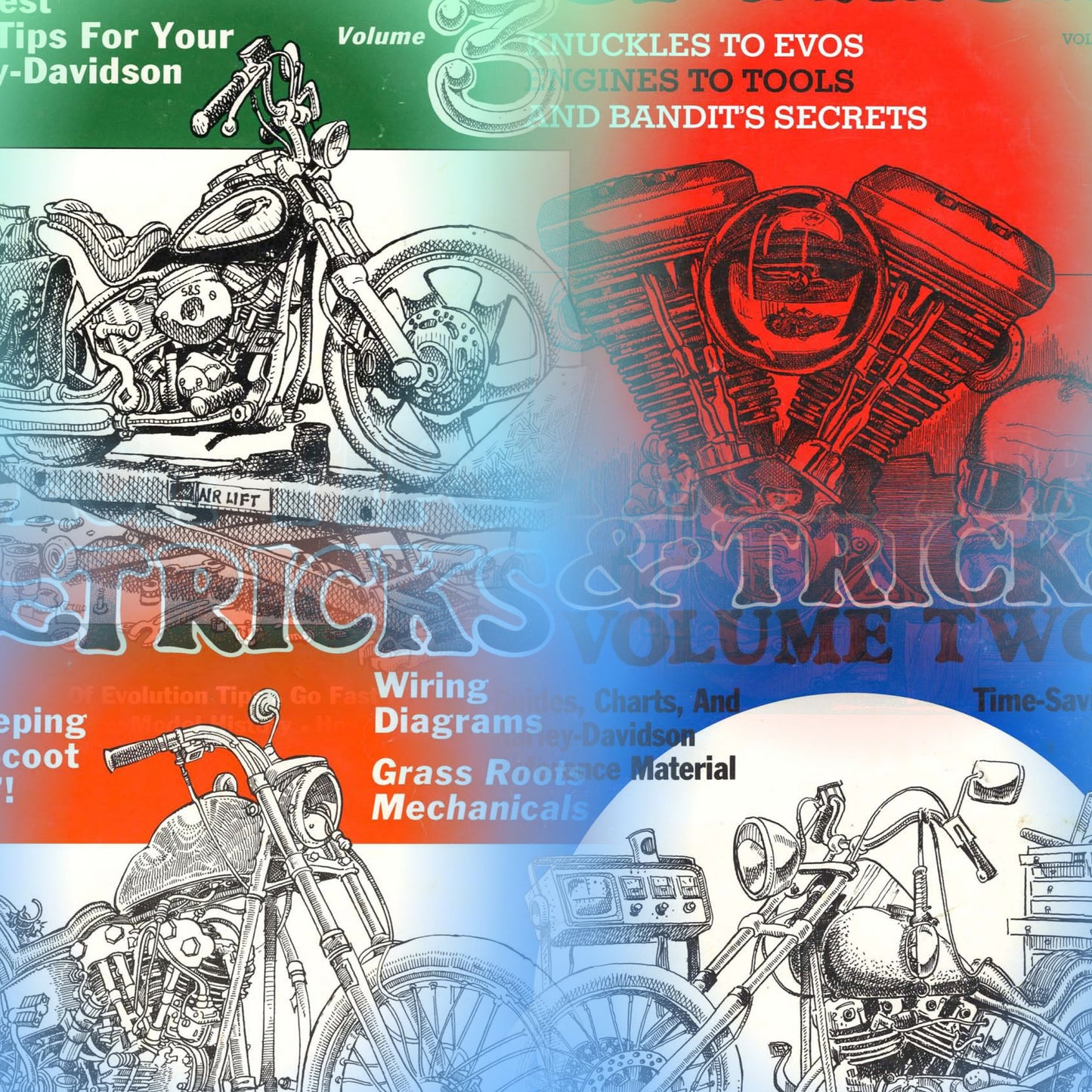 Easyriders Tips Tricks Vol.1, Vol.2, Vol.3, Vol.4 Complete Set