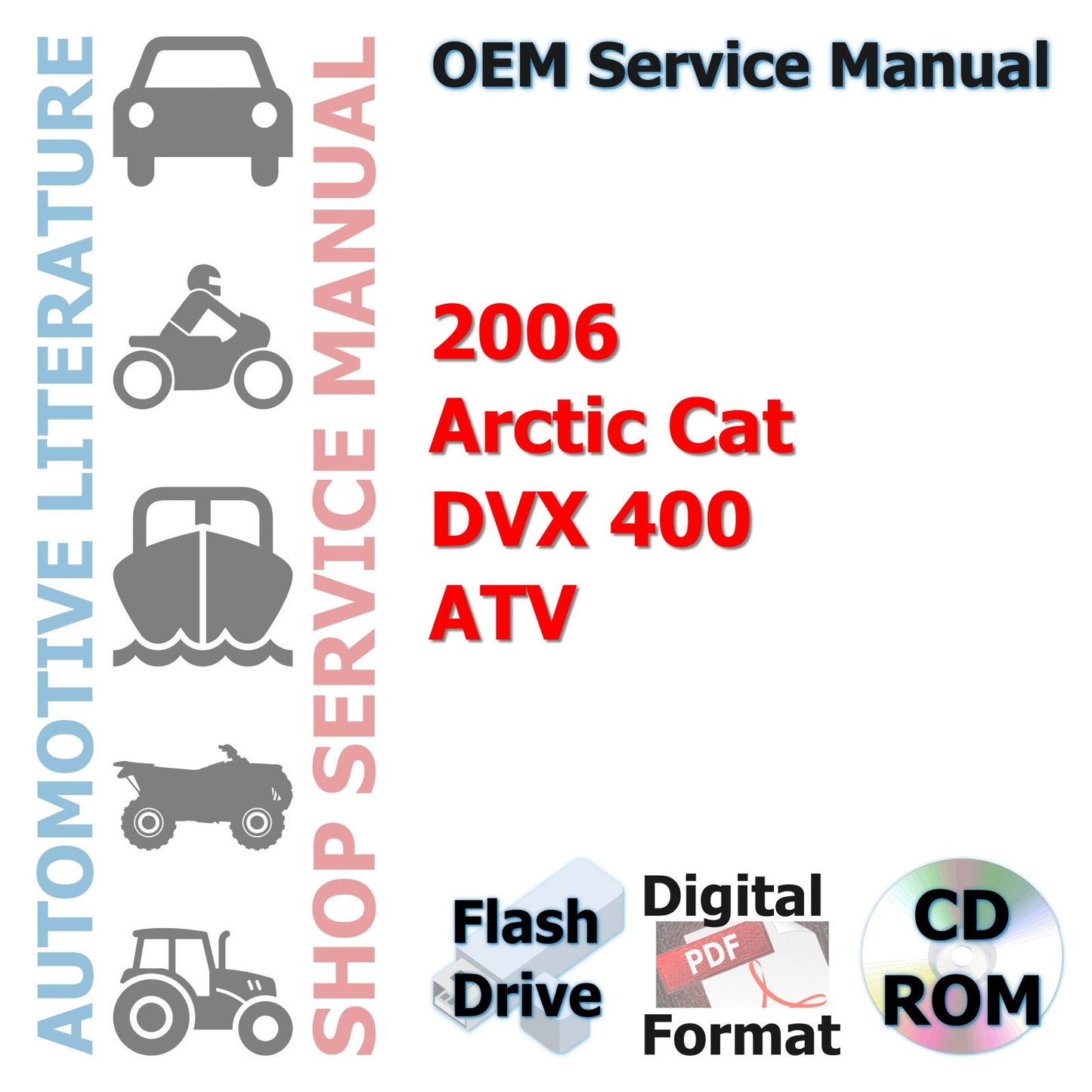 2006 Arctic Cat DVX 400 ATV Complete Service Manual