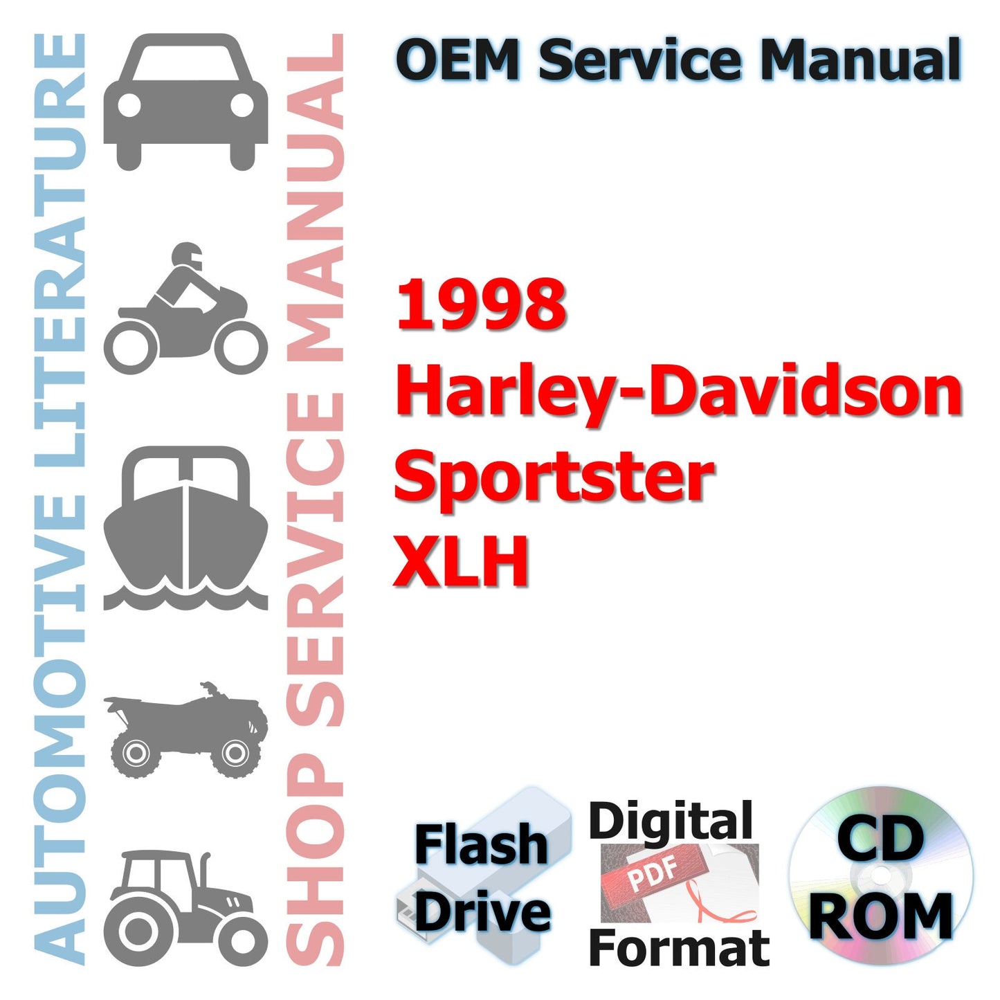 1998 Harley-Davidson Sportster XLH Complete Service Manual