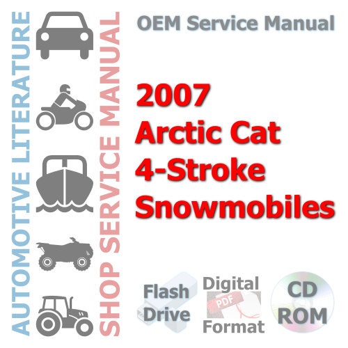 2007 Arctic Cat 4-Stroke Snowmobiles Complete Service Manual