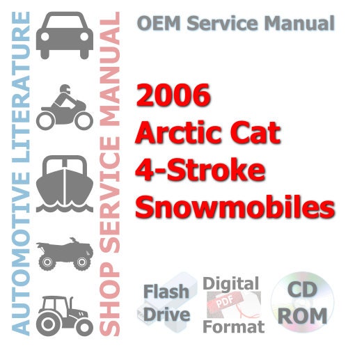 2006 Arctic Cat 4-Stroke Snowmobiles Complete Service Manual