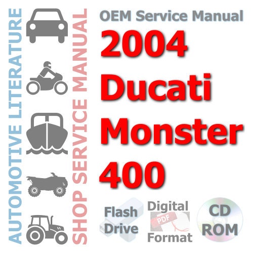 2004 Ducati Monster 400 Complete Service Manual