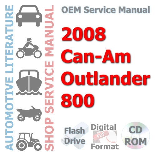 2008 Can-Am Outlander 800 Complete Service Manual