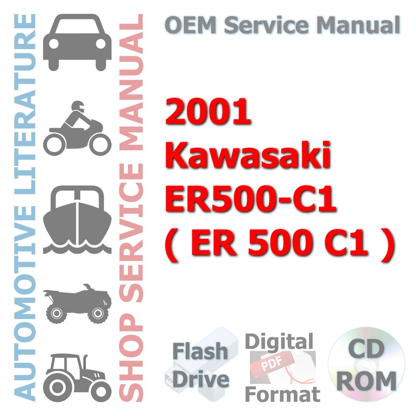 2001 Kawasaki ER500-C1 ( ER 500 C1 ) Complete Service Manual