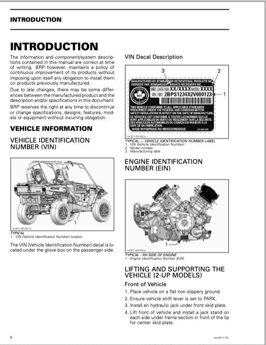 2017 Can-Am Commander™ and Maverick™ Complete Service Manual