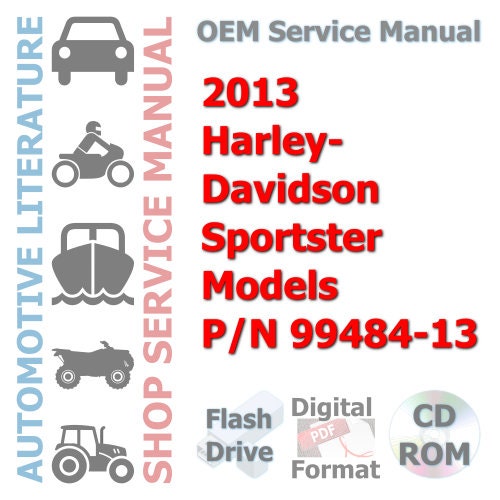 2013 Harley-Davidson Sportster Models P/N 99484-13 Complete Service Manual