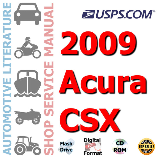 2009 Acura CSX Complete Repair Service Manual