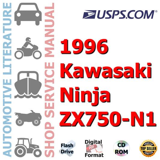 1996 Kawasaki Ninja ZX750-N1 Complete Technical Manual