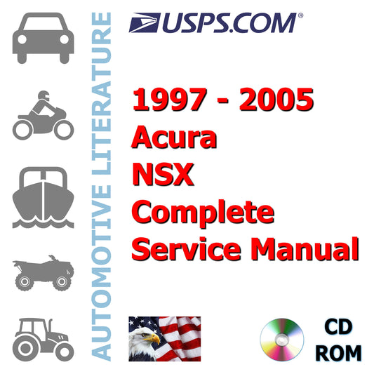 1997, 1998, 1999, 2000, 2001, 2002, 2003, 2004, 2005 Acura NSX Complete Service Repair Manual