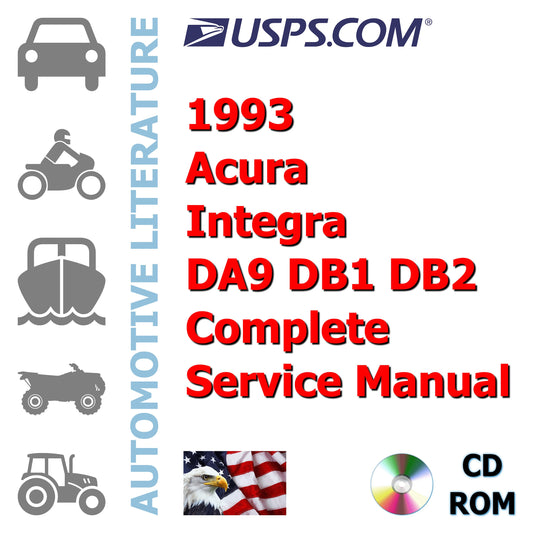 1993 Acura Integra DA9 DB1 DB2 Complete Service Manual