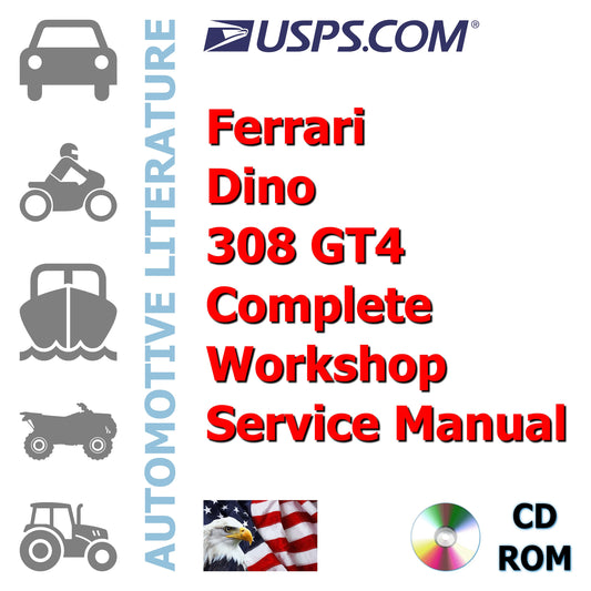 Ferrari Dino 308 GT4 Complete Workshop Service Manual