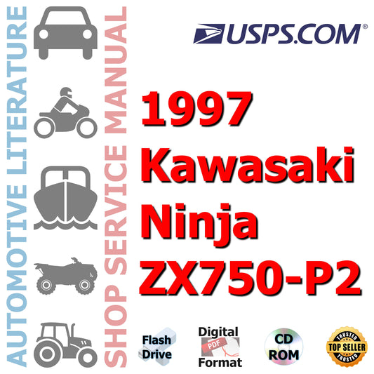 1997 Kawasaki Ninja ZX750-P2 Complete Technical Manual