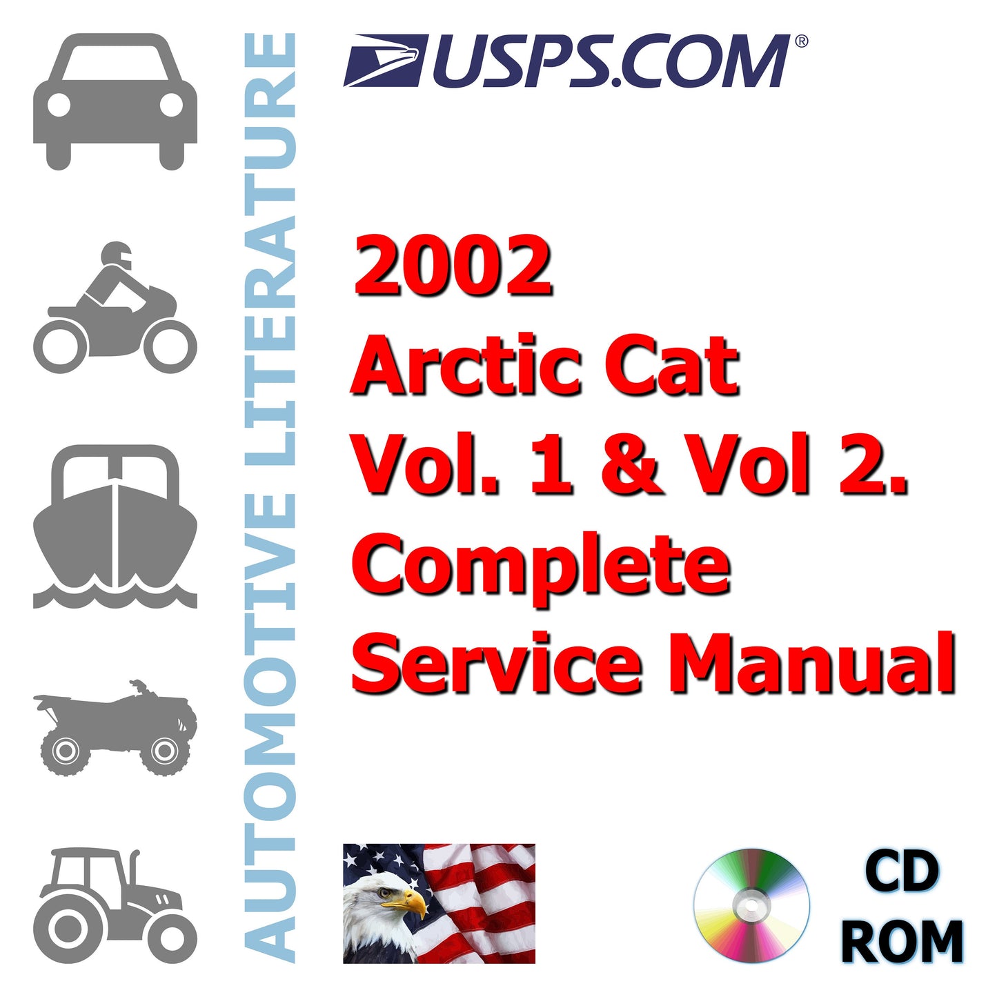 2002 Arctic Cat Vol. 1 & Vol 2. Complete Repair Service Manual