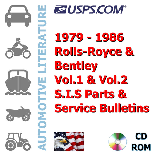 1979-1986 Rolls-Royce / Bentley Vol.1 / Vol.2 S.I.S Parts & Service Bulletins