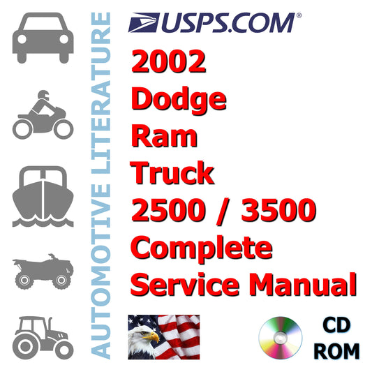 2002 Dodge Ram Truck 2500 / 3500 Complete Service Manual