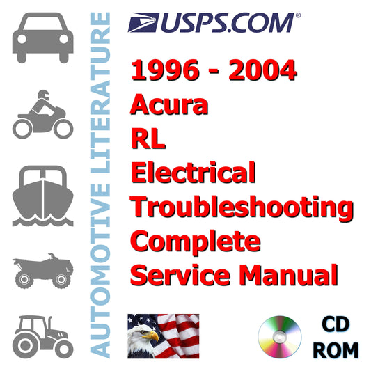 1996 1997 1998 1999 2001 2002 2003 2004 Acura RL Electrical Troubleshooting Complete Service Manual