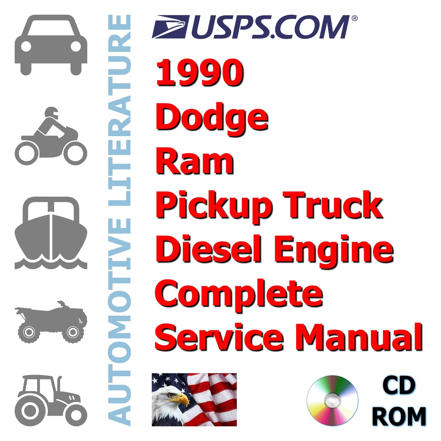 1990 Dodge Ram Pickup Truck Diesel Engine Complete Service Manual