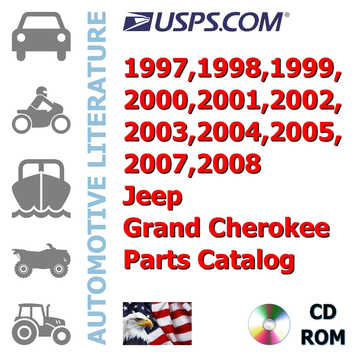 1997,1998,1999,2000,2001,2002,2003,2004,2005,2007,2008 Jeep Grand Cherokee Parts Catalog