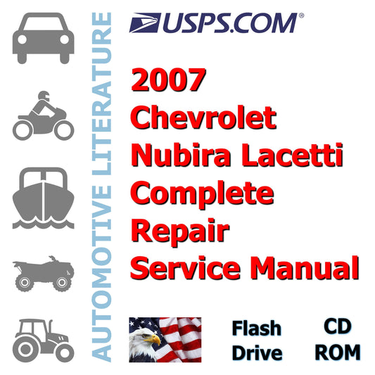 2007 Chevrolet Nubira Lacetti Complete Repair Service Manual