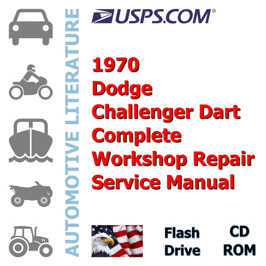 1970 Dodge Challenger Dart Complete Workshop Repair Service Manual