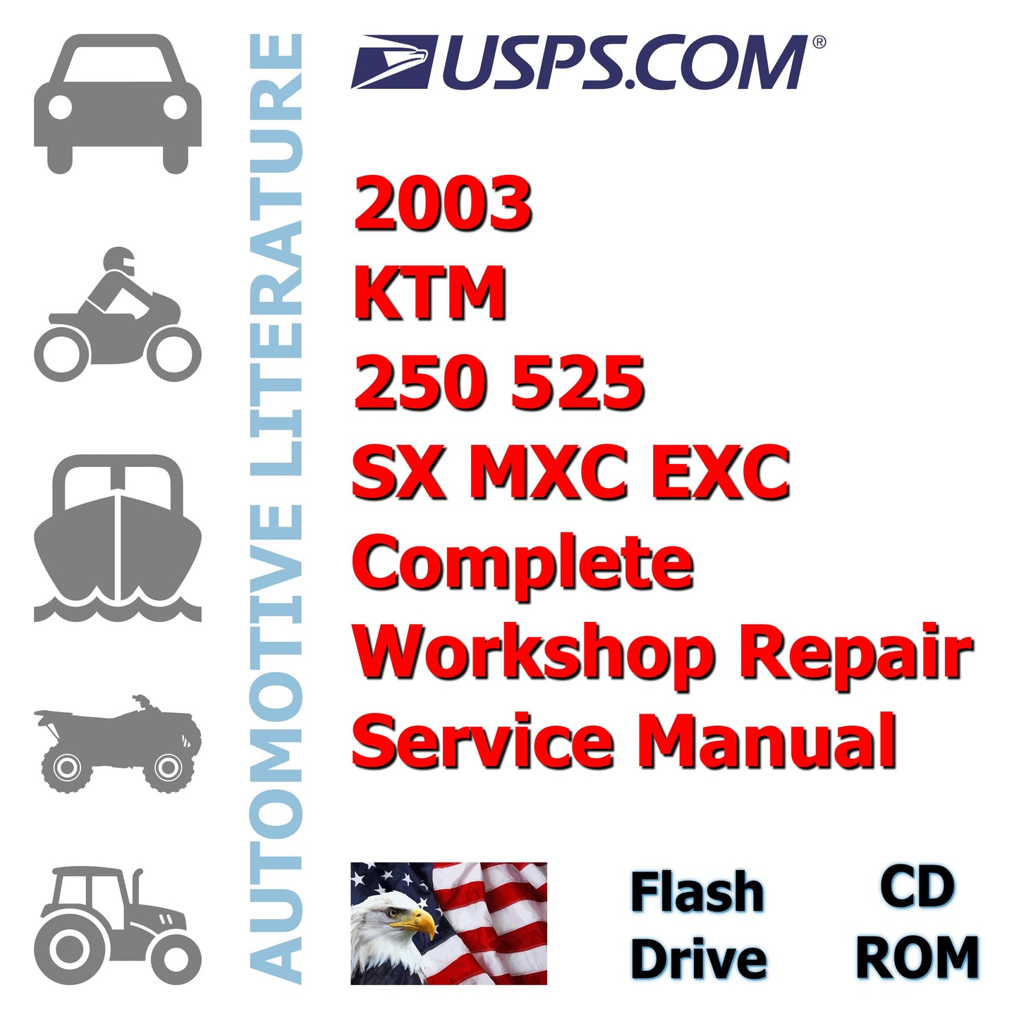 2003 Ktm 250 525 SX MXC EXC Complete Workshop Repair Service Manual