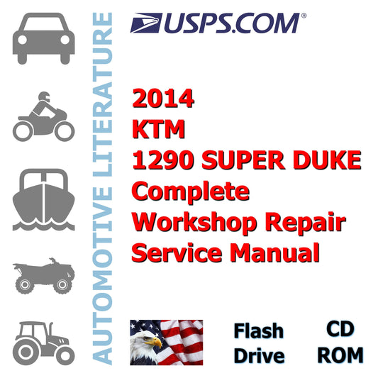 2014 KTM 1290 SUPER DUKE Complete Workshop Repair Service Manual